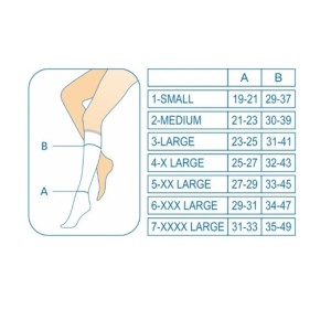 Λεύκη κάλτσα συμπίεσης 18-20 MMHG